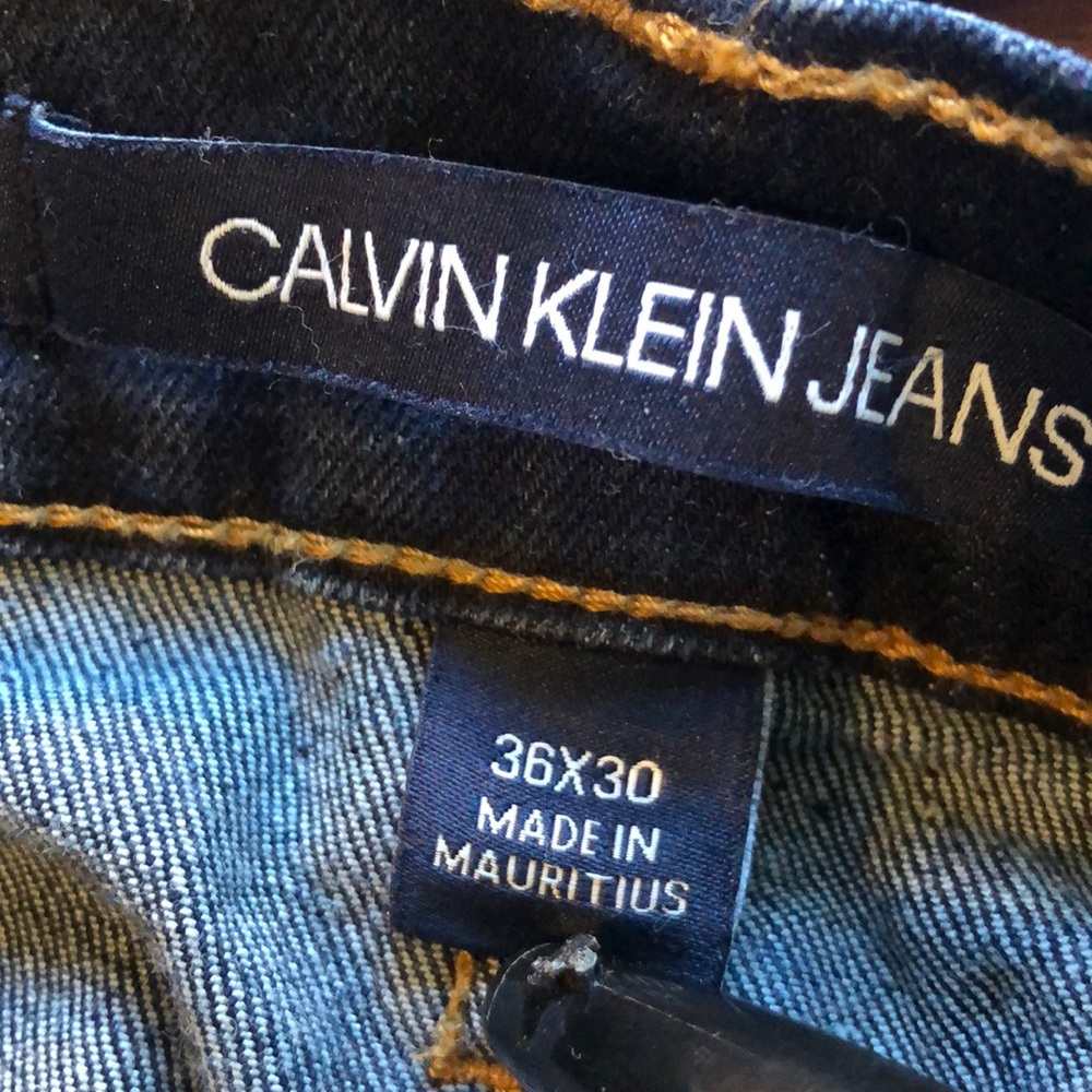 Indigo Calvin Klein Mens Jean Straight CKJ035 36 x 30